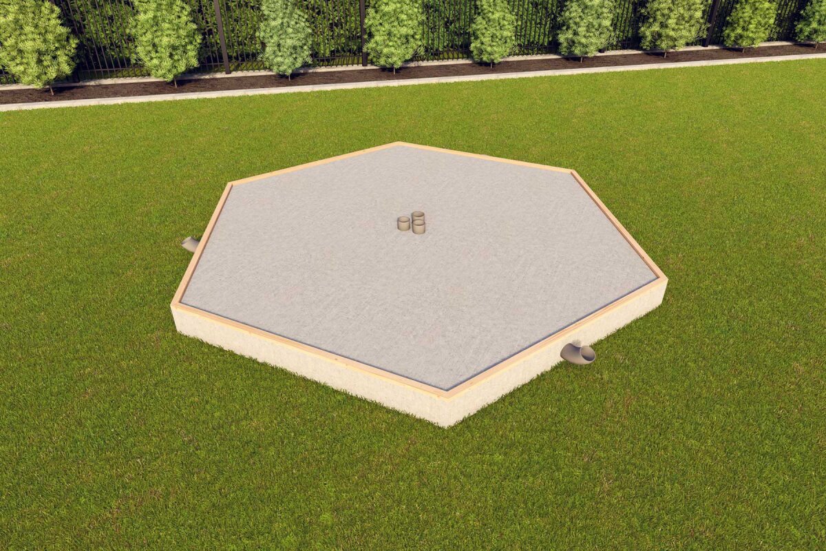 Grillkotafundament planen und bauen - Grillkotafundament und Bodenplatte planen und bauen